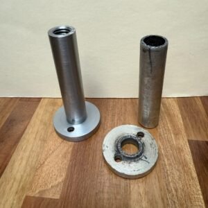 Machined replacement vise nut and broken original nut