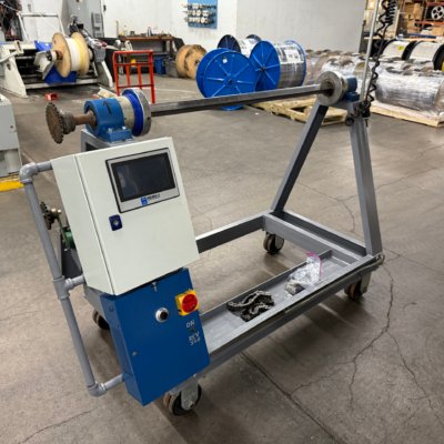 Completed modification of "Take-Up" weldment