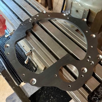 Completed bell housing adapter plate