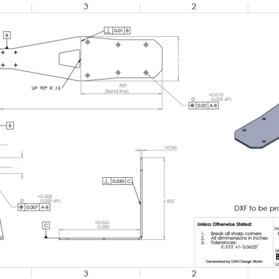 DXM Design Works produced print for manufacturing