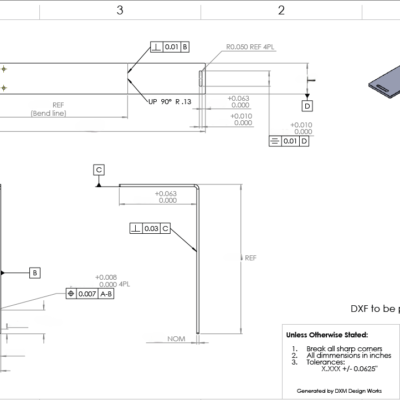 DXM Design Works produced print for manufacturing