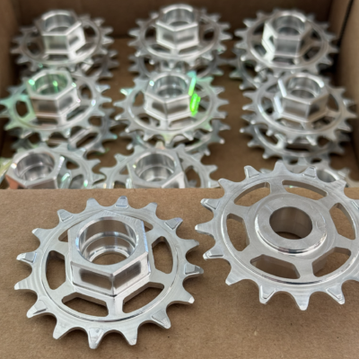 Machining of first batch of sprockets